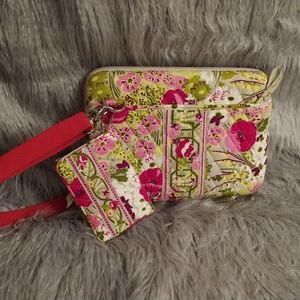Vera Bradley, hard top case/matching wallet.